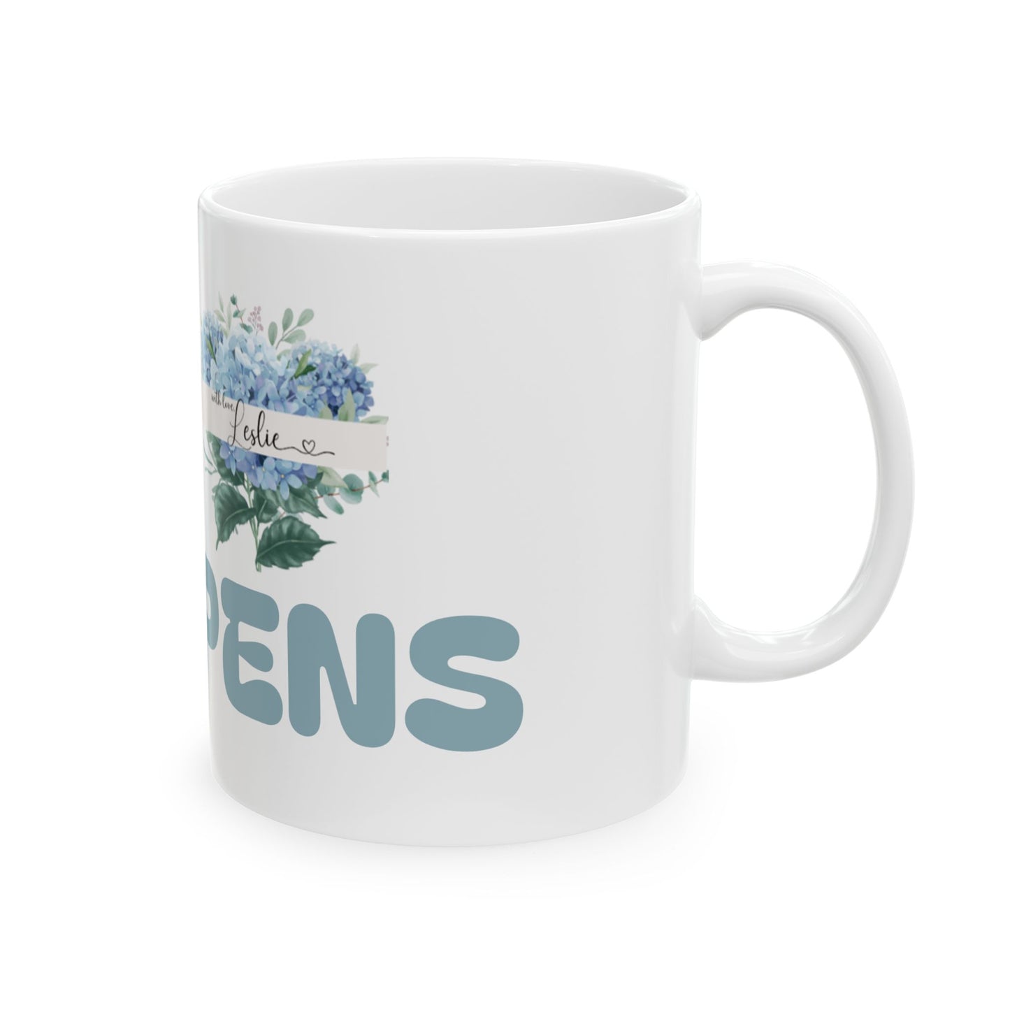 Ceramic Mug with "Sip Happen" Floral Design - Cute Coffee Mug, Gifts for Friends, Home Decor, Tea Lovers, Inspirational Drinkware